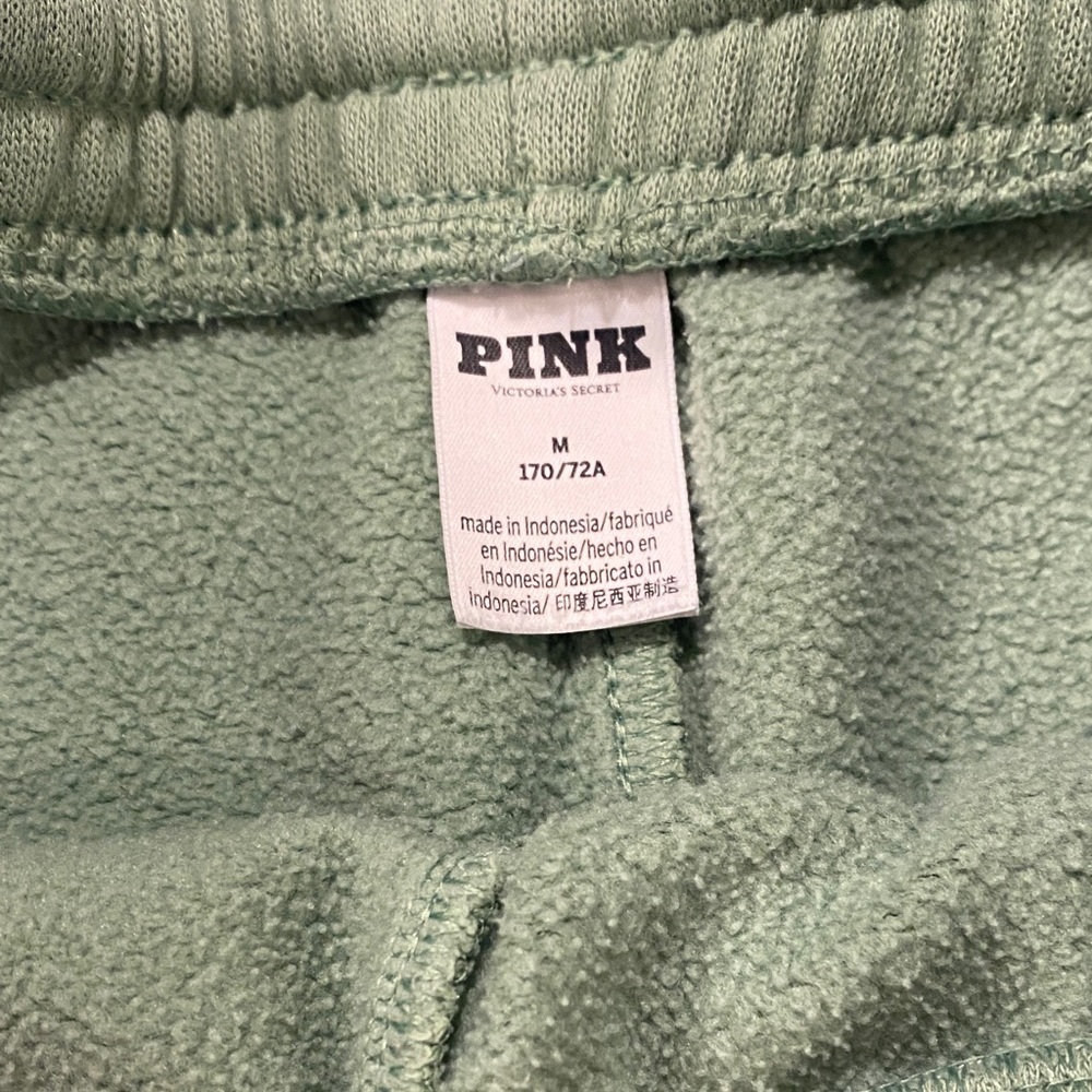 PINK Victoria's Secret Sage Green Athletic Shorts - Picture 3 of 4